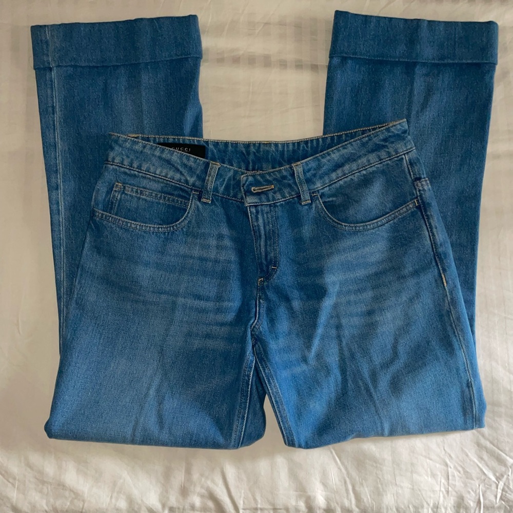 Vintage Gucci jeans- skinny flare